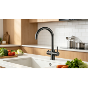 Multi-Tap Classic 3in1 Kokend Water Kraan <br /> Gun Metal - Rond Multi-Tap Classic 3in1 Kokend Water Kraan <br /> Gun Metal - Rond